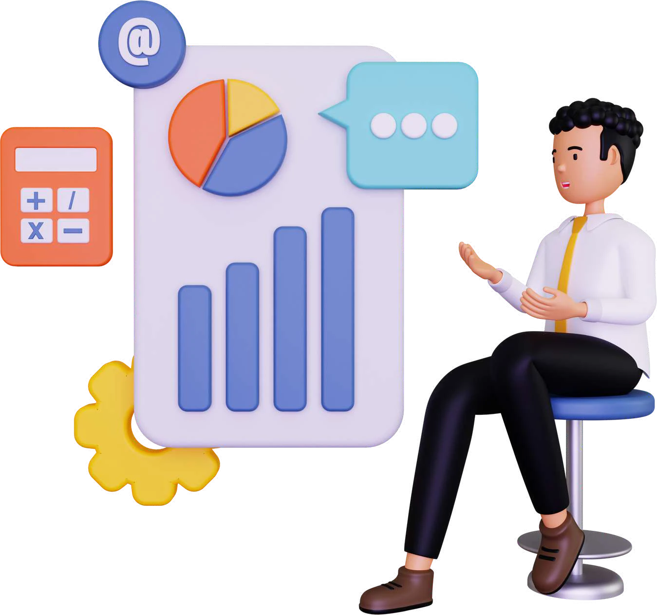 Ilustração: indicadores de retenção e crescimento de clientes