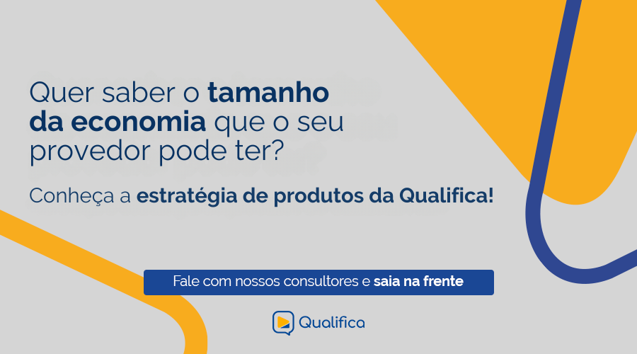 Banner sobre economia tributária e estratégia de produtos para provedores de internet